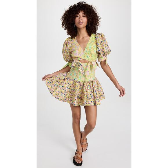 ALEMAIS Daisy‎ Spliced Mini Dress Size 4 - Picture 3 of 9